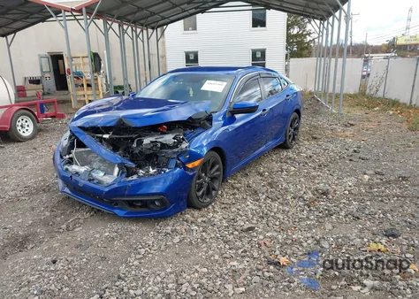 2021 Honda Civic Sport из США, поврежденный, VIN 2HGFC2F85MH537945